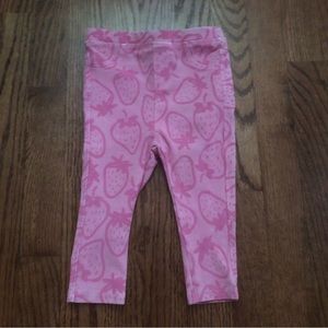 NEW Zara Strawberry Jeggings 9-12 Months